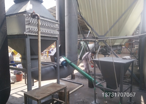 山東荷澤5T生物質(zhì)鍋爐除塵器安裝完畢 山東荷澤5T生物質(zhì)鍋爐除塵器安裝完畢